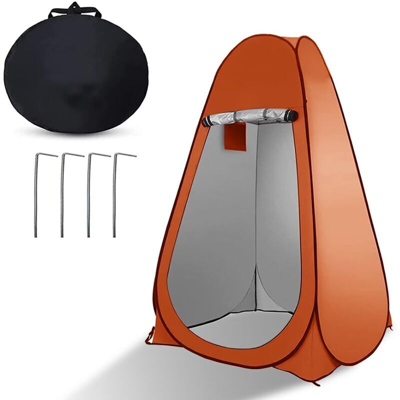 Barnum Tragbares Pop-up-sichtschutzzelt, Geeignet Für Außendusche, Umkleidekabine, Sonnenschutz Und Campingtoilette (orange) Rwbarnum