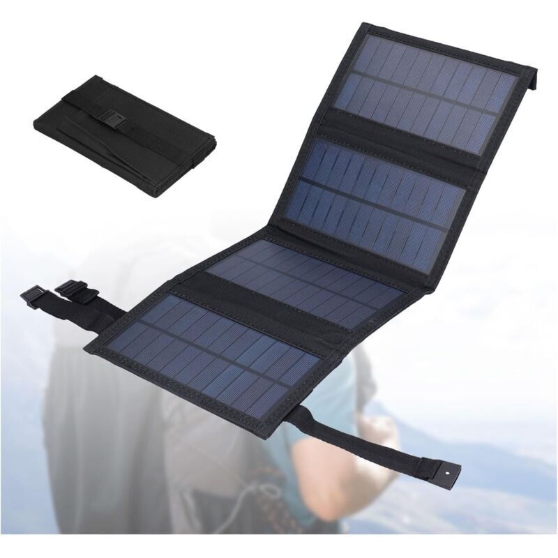 Tragbares 20-w-solarpanel, Faltbares Solarladegerät Für Smartphones, Wasserdicht (ip65), 5-v-dc-usb-ausgang, 480 X 185 Mm (ausgeklappt) Für Laptops