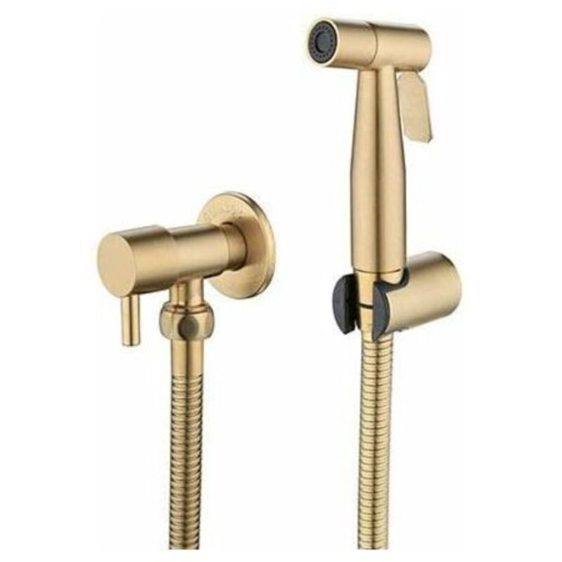 Wc- Und Bidetbrause Aus Edelstahl, Bidetbrause-set, Wasserhahnbrause, Shattaf-wc-brause (gold), Rwr-bidetbrausen