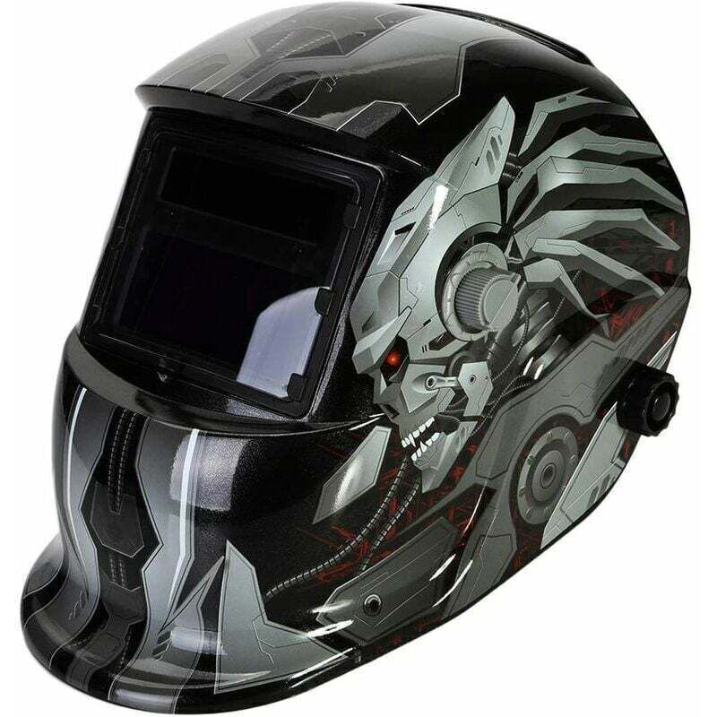 Automatischer Schweißhelm Mit 2 Linsen Und 2 Sensoren – Verdunkelungsbereich Von Din 9 Bis Din 13 – Material: Abs Und Pp – Geeignet Für Lichtbogen-, Mig- Und Wig-schweißen
