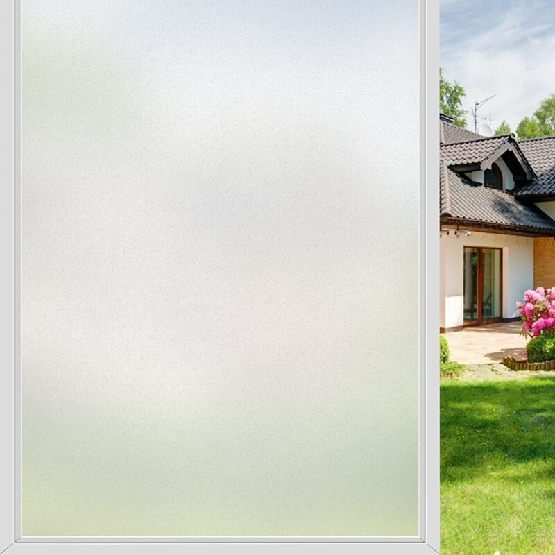 Sichtschutzfolie 90 × 200 Cm – Mattierte Verdunkelungsfolie – Blockiert Uv- Und Infrarotstrahlen – Für Küche, Bad Und Büro