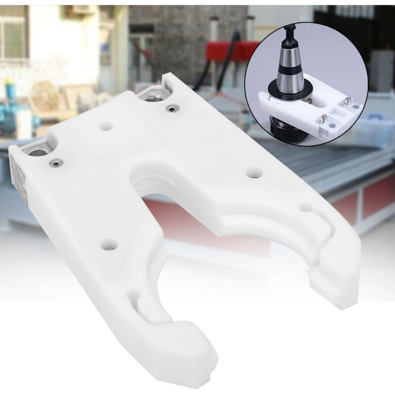 Iso30 Werkzeughalter-spannzange, Verschleißfeste Gummiklaue, Präzise Größe Für Cnc-bearbeitungszentren, Holzgravur, Weiß (5 Stück)