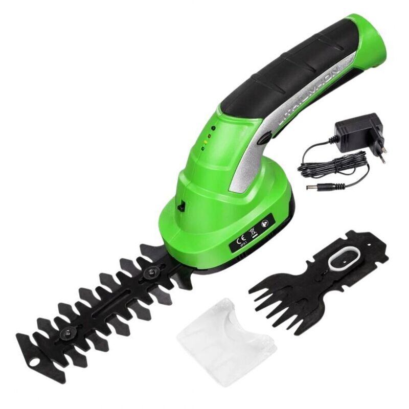 Hedger 2-in-1 Akku-heckenschere, Kantenschneider Und Rasentrimmer, Wiederaufladbarer Akku, Austauschbare Klingen, Ergonomischer Griff, Schneid- Und Mähklinge, Gartenpflege-set