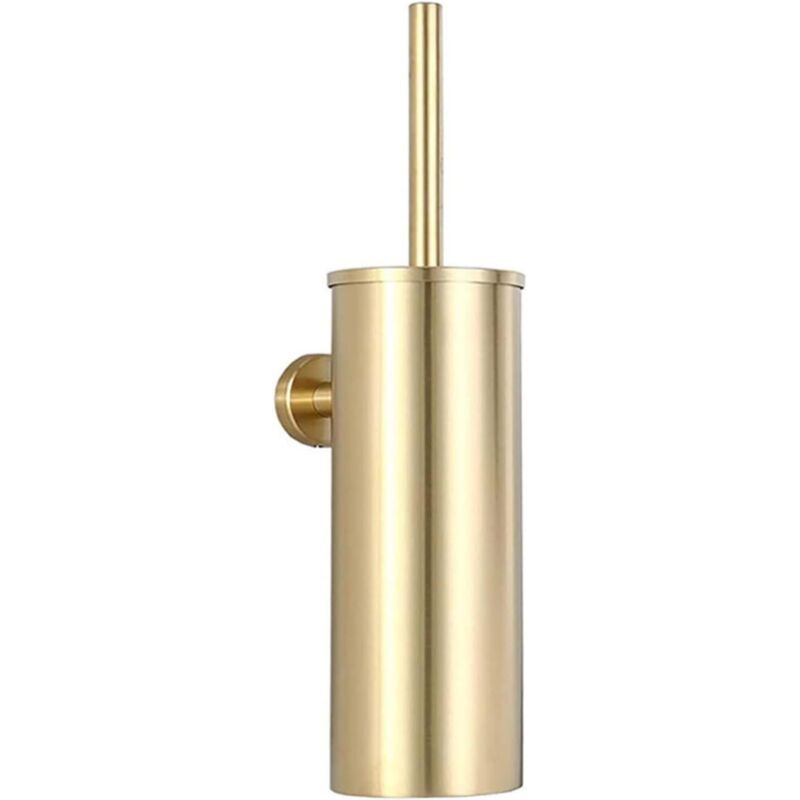 Wandmontierte Wc-bürste Aus Edelstahl 304, Hohes Design Für Alle Reinigungsbedürfnisse Im Badezimmer, Kein Bürsten Schwer Erreichbarer Ecken Nötig, Gold