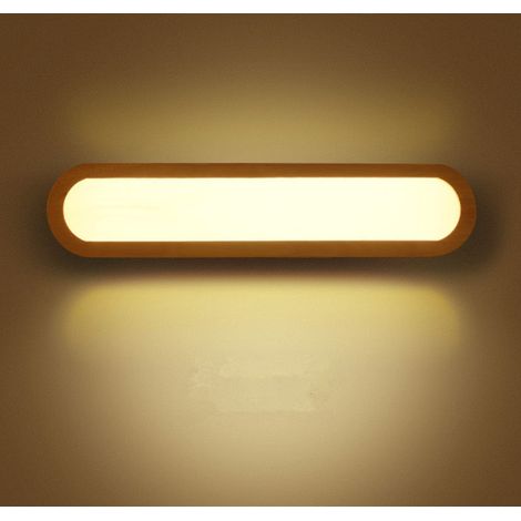 Led-wandleuchte, Schlafzimmer-wandleuchte, Led-wandleuchte Für Den Innenbereich, Dimmbare Led-holzwandleuchte, Für Schlafzimmer, Wohnzimmer, Büro, Flur, Treppenhaus, Badezimmer (45 Cm)