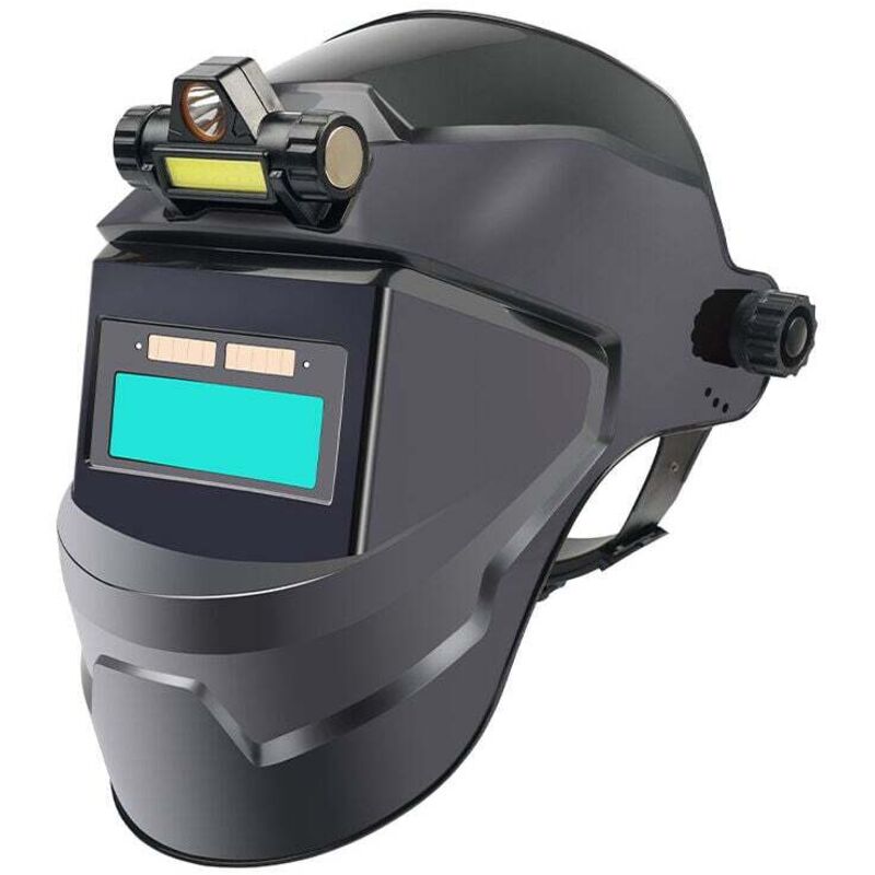 Selbstverdunkelnde Schweißermaske – Optische Klasse 1/1/1/1 – 4 Sensoren – Schutzstufen 3/4–8/9–13 – Leichtes Und Strapazierfähiges Polyamid
