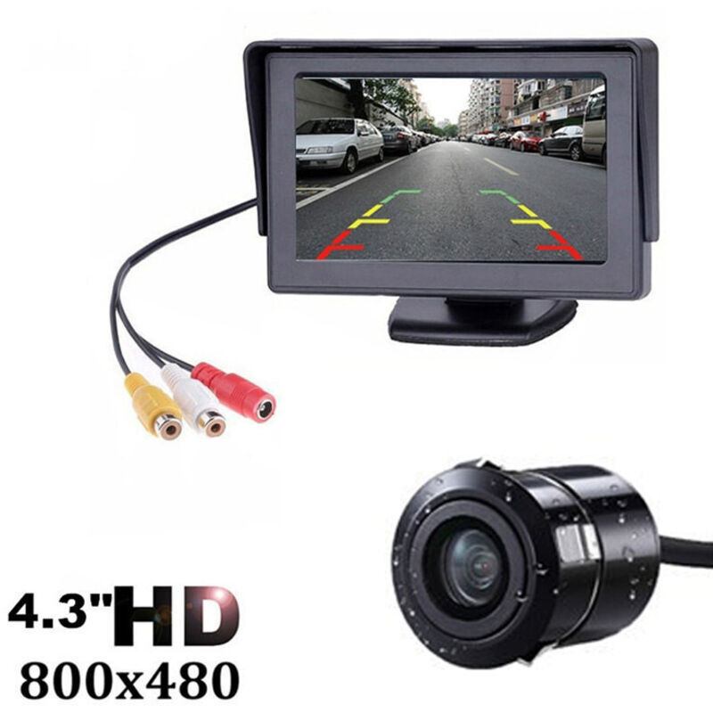 Cst-919 Rückfahrkamera, 4,3-zoll-bildschirm, Schwarz, Hochauflösende Digitale Farbe, Praktisch, Klar, Einfach Und Komfortabel