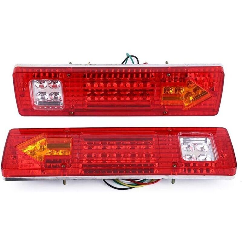 Led-rückleuchten Für Anhänger Mit 19 Leds – Wasserdicht, 12 V – Material: Abs Und Pp – Schnelle Montage – Maximale Leuchtkraft: 500 Lm