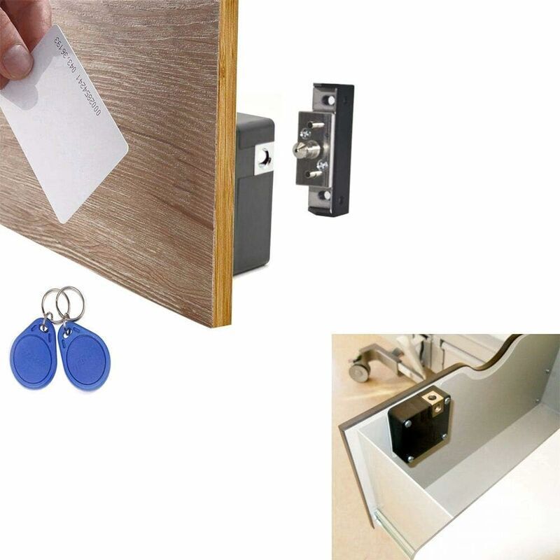 Elektronisches Schrankschloss – Entriegelung Per Rfid-karte – 12 Monate Batterielaufzeit – Geeignet Für Holzstärken Ab 3,8 Cm (1,5 Zoll) – Einfache Montage