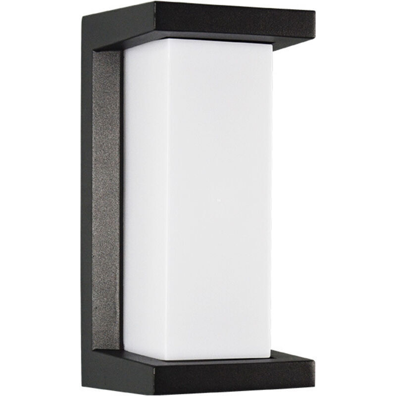 Combuh 12w Led-außenwandleuchte (6000k), Wasserdicht (ip65), Anthrazitfarben, Dekorative Beleuchtung Für Hof, Garten, Terrasse, Wandnähe, Wege