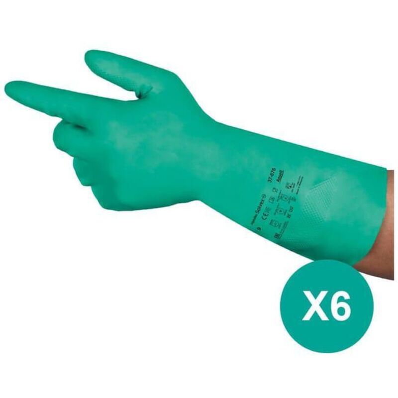 Paar / Chemikalienschutzhandschuhe, Nitril, Lebensmittelzubereitung, Wasserdichte Arbeitshandschuhe, Xl