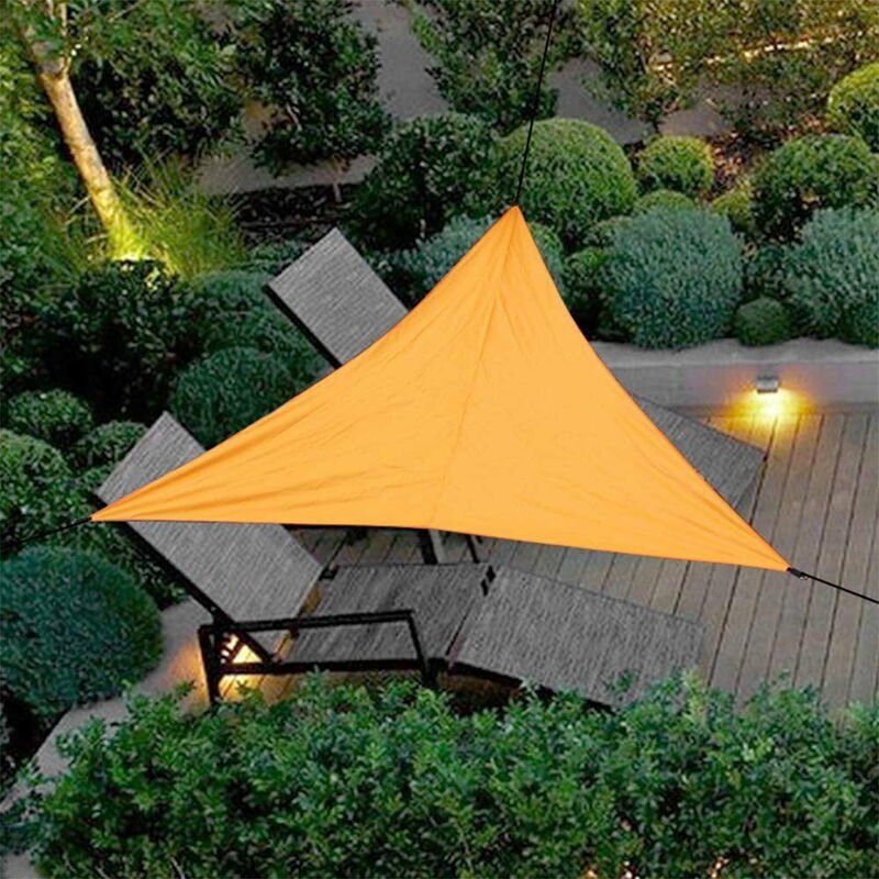 Candyse Sonnensegel, Schattierungstuch, Dreieckssegel, Wasserdichte Stoffmarkise, Uv-schutz, Strapazierfähig Und Atmungsaktiv, Für Garten, Terrasse, Balkon (orange, 4 X 4 X 4 M)