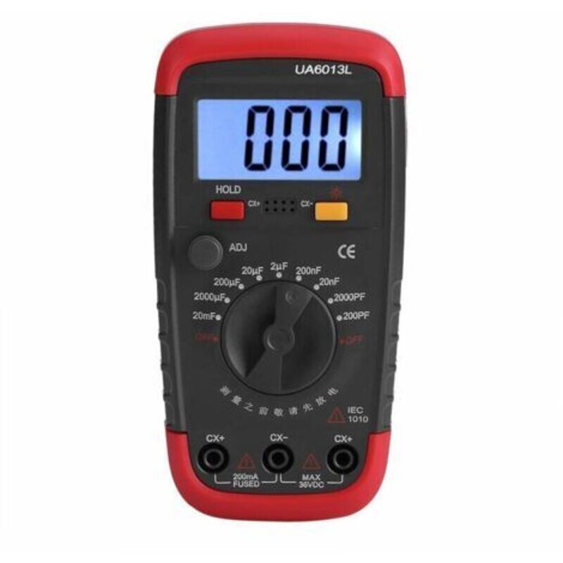 Digitaler Kondensatortester 0,1 Pf Bis 20000 Μf – Lcd-hintergrundbeleuchtung – Messbereich 200 Pf Bis 2000 Μf – Genauigkeit +/- 0,5 %