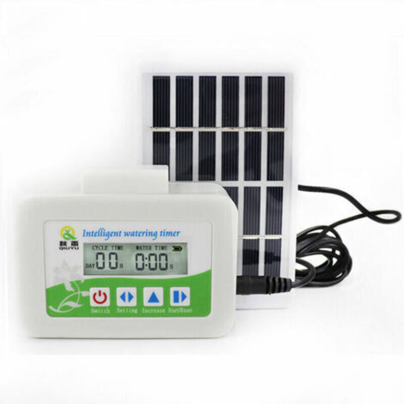 Automatisches Tropfbewässerungssystem Mit Solarbetriebener Zeitschaltuhr – Verstellbares Set Mit Bewässerungsdüse, Für Zimmer- Und Gartenpflanzen
