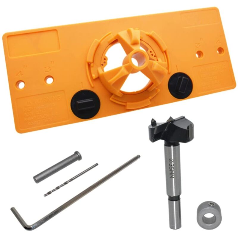1 Scharnierbohrlehren-set, Positionierwerkzeug Für Holzbearbeitung, Heimwerkerprojekte, 35 Mm