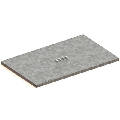 Meta Zusatzboden CLIP 230 1300 x 800 mm verzinkt + 4 Fachbodenträger