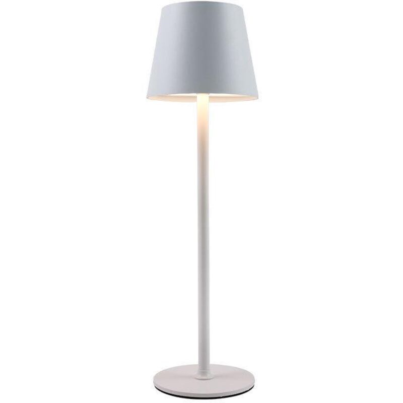 Kabellose Schreibtischlampe Mit Einstellbarer Helligkeit, 3-farbiger Touch-led, Usb-c-anschluss, Schutzart Ip54 (weiß)