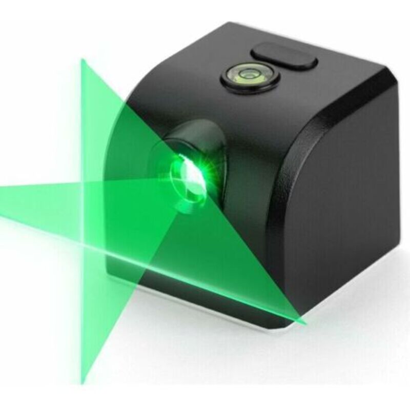 Wiederaufladbarer Grüner Laser – Horizontale Und Vertikale Linien – Reichweite Bis Zu 20 M – Magnetische Befestigung – Höchstpräzision 520 Nm