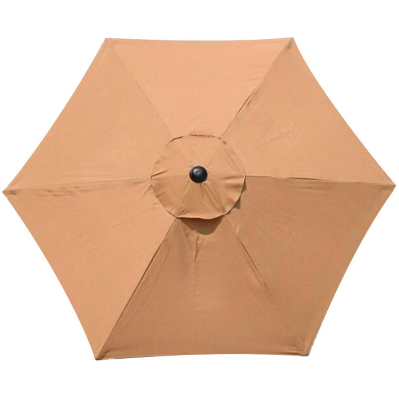 Ersatzbezug Für 6-streben-sonnenschirme, 3m Wasserdicht, Uv-schutz, Khaki