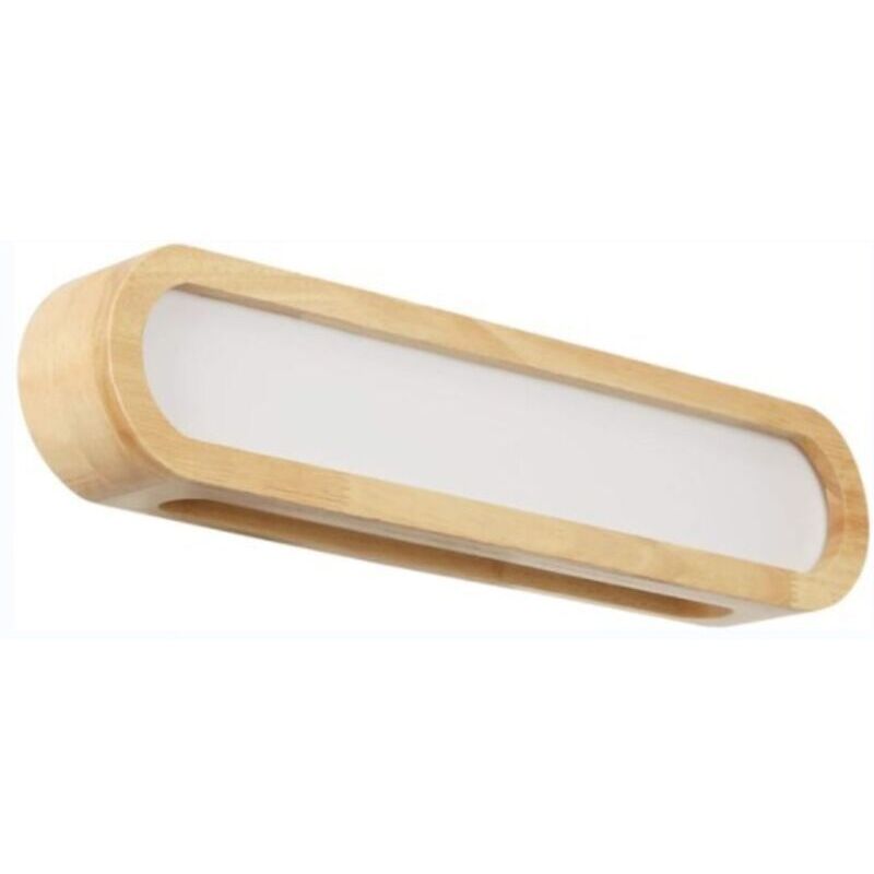 Moderne Led-badezimmerspiegelleuchte, Dimmbare Led-wandleuchte Aus Massivholz, Nachttischlampe, Arbeitszimmerleuchte, Wohnzimmerleuchte, Balkonleuchte, Treppenhausleuchte, Standardausführung, 16 W/55