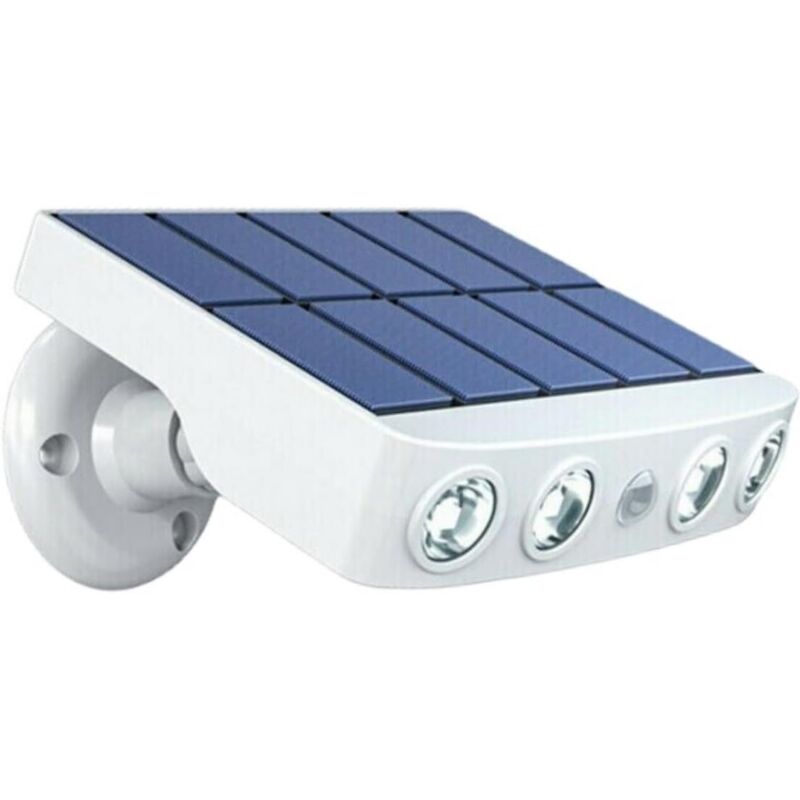 Wasserdichte Und Verstellbare Solarleuchte Für Den Außenbereich Mit Bewegungserkennungssensor, Leistungsstarken Schnellladepanels, Kaltweißem Licht, 5 V 300 Ma