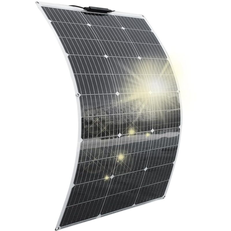100-w-12-v-monokristallines Flexibles Solarmodul, Photovoltaikmodul Für Wohnmobil, Boot, Dach, Balkon, Garten, Wohnwagen, Yacht, 12-v-batterieladegerät