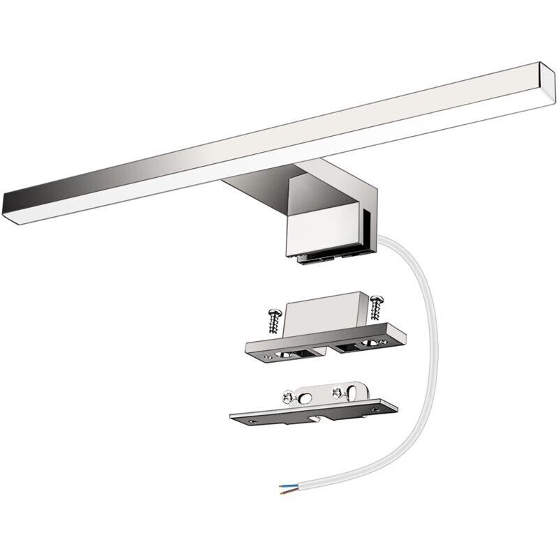 Badezimmer-spiegelleuchte, 5 W, 400 Lm, 30 Cm, 230 V, 6000 K, Ip44 Wasserdicht, Schutzklasse Ii, 3-in-1-led-spiegelleuchte, Flimmerfrei, Zum Anklemmen An Spiegel, Schrank Oder Wand, 300-mm-led-lampe,