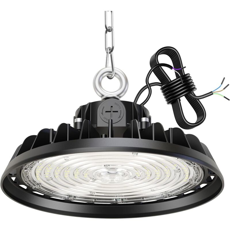 150-w-led-hallenstrahler, Garagenleuchte, 22500 Lm, Werkstattbeleuchtung, 6000 K, 120°, Ip65, Dimmbar, Industrielampe, 90 W/120 W/150 W, Fabriken, Baustellen, Lagerhallen, Garagen, Stadien
