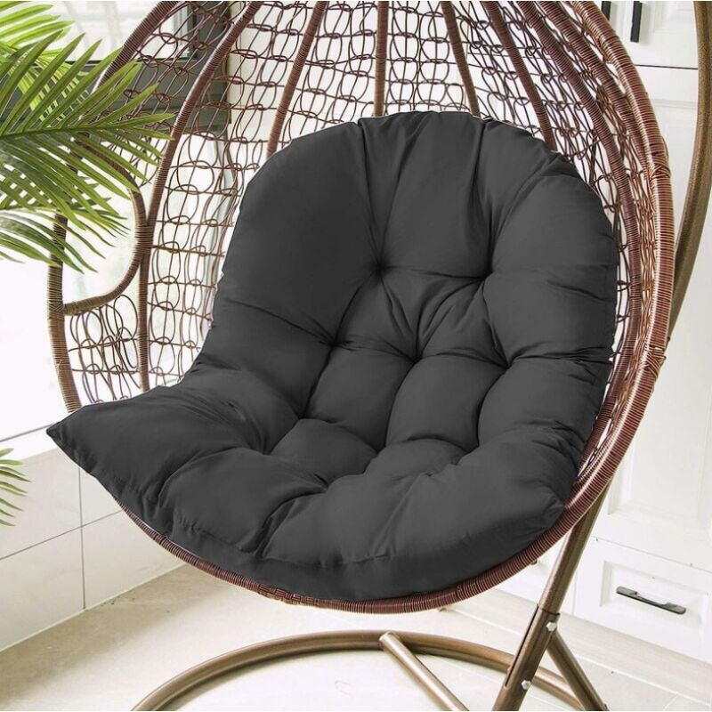Hängendes Rattan-stuhlkissen 80 X 120 Cm – Abnehmbarer Polyesterbezug – Optimaler Komfort Für Garten Und Terrasse. Stühle Nicht Im Lieferumfang Enthalten.