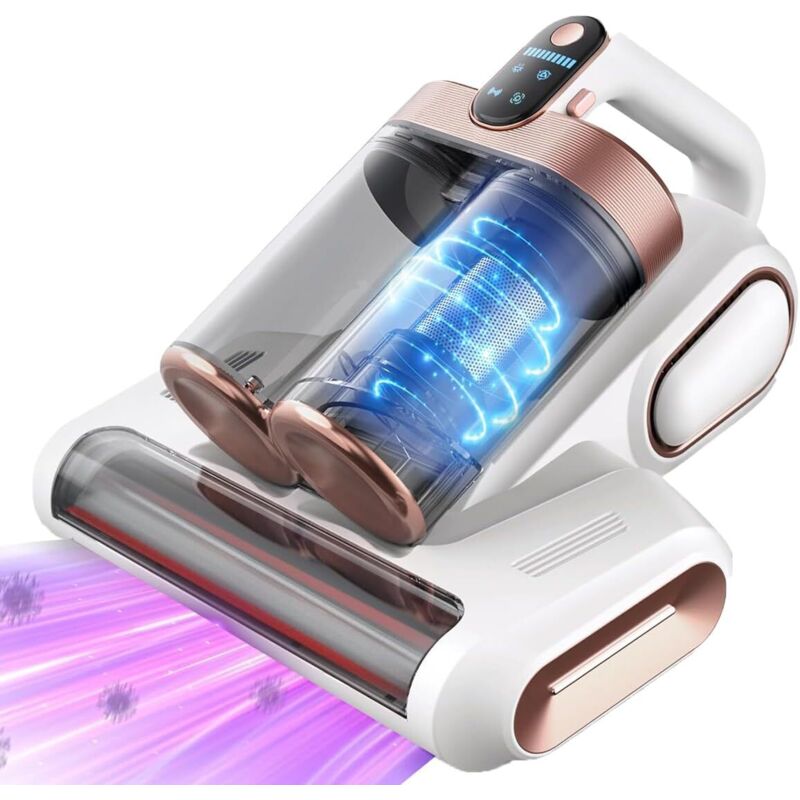 Milbenbekämpfender Handstaubsauger Mit Uv-c-licht, Heizfunktion Und Hepa-filter Beseitigt 99,9 % Der Bettwanzen Aus Matratzen, Textilien Und Sofas.