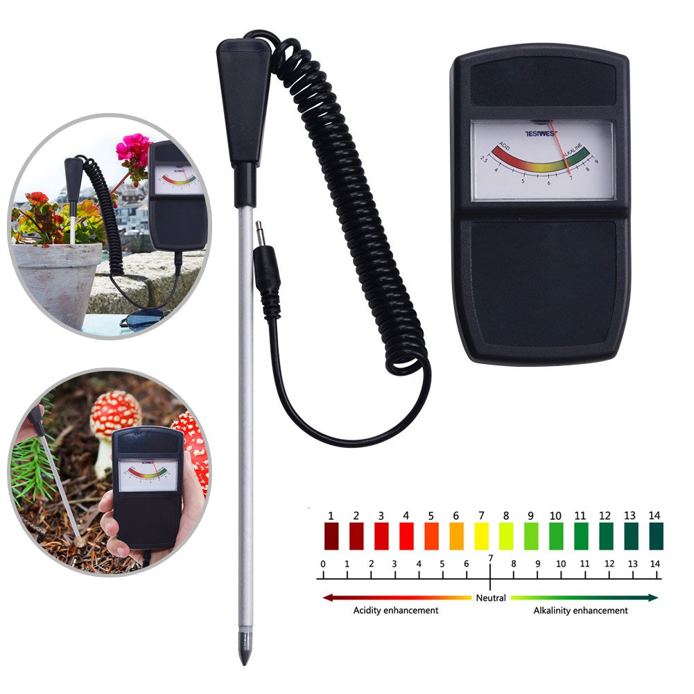 Zeigertyp-boden-ph-tester-sensor Mit Abnehmbarer Sonde, Gartenqualitätsüberwachung, Säuretest-werkzeugsatz Für Den Innen- Und Außenbereich, Gärtner, Garten, Bauernhof, Rasen, Haushalt