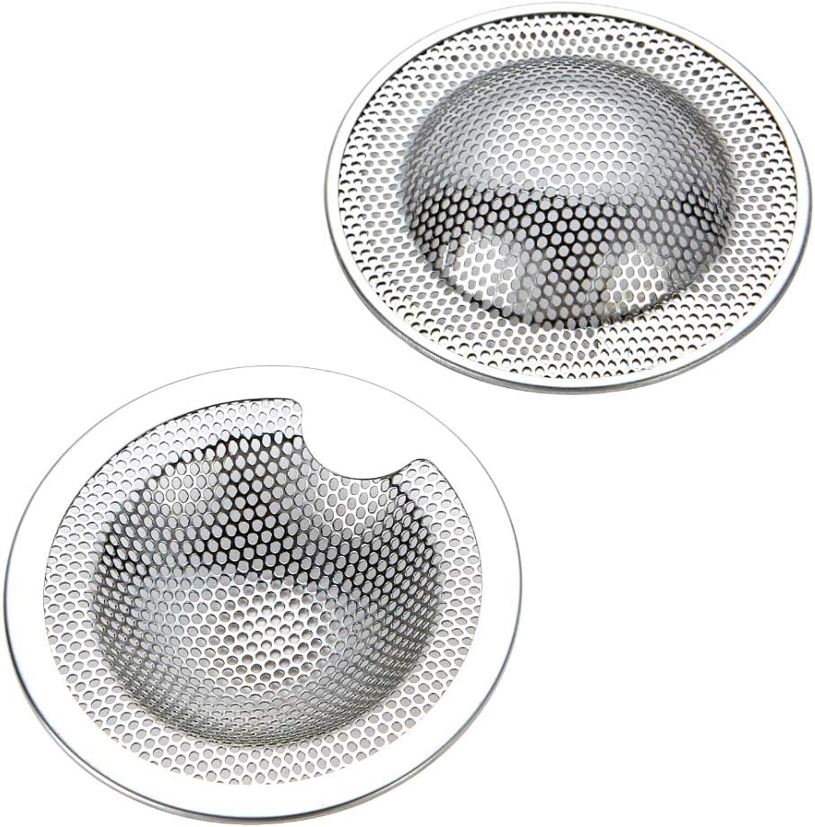 Langray Set Aus 2 Kleinen Edelstahl-spülensieben - Ideal Für Küchenspüle, Waschbecken, Dusche, Badewanne - Erhältlich In Drei Größen (small) (s)