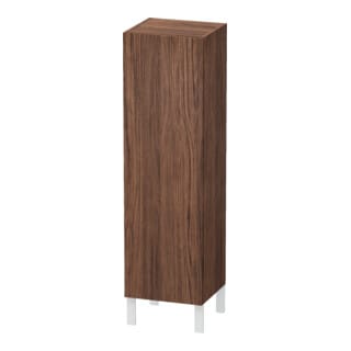 Duravit Halbhochschrank L-Cube 40x36,3x132cm, Tür li, nussbaum dunkel