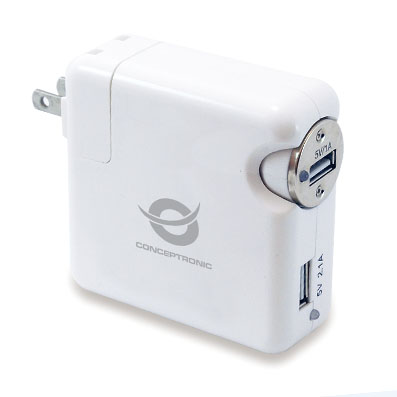Conceptronic Ladegerät Usb Travel Uni. Charger Kit/ 2.1 A (cusbcharkit)