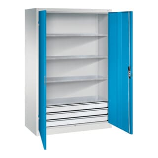C+P Werkzeugschrank mit Schubladen Acurado, 1950x1200x600mm, 7035/5012