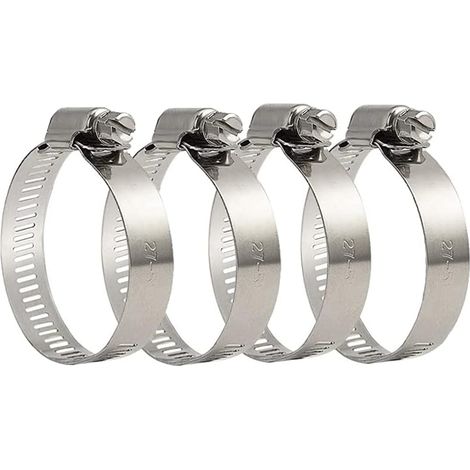 Stück, Verstellbare Schlauchschelle 27-51 Mm, Edelstahl 304, Metallschlauchschelle, Für Haushaltsgas, Wasserschlauch, Kabel, Wasserhahn Usw.