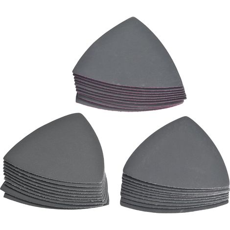 Dreieck-detailschleifer-schleifpapierset, Körnung 1200/1500/2000, 3-1/2 Zoll, Siliziumkarbid-schleifpads, 30 Stück