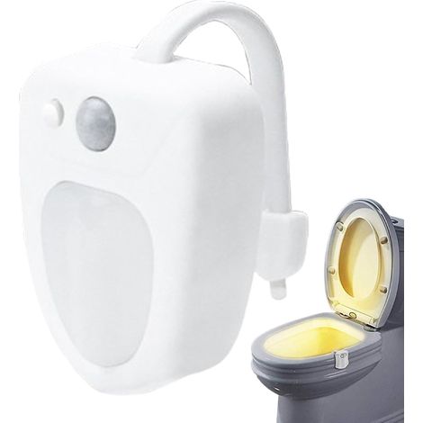 Toilettenleuchte Mit Bewegungsmelder, Toilettenleuchte, Toiletten-nachtlicht, Farbwechselnde Toilettenleuchte, 16-farbiges Led-nachtlicht