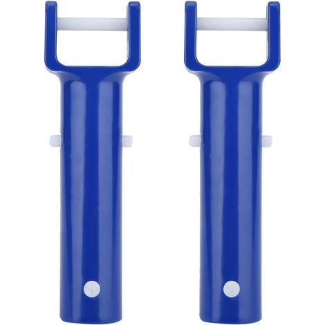 Pool-clip-griff, 2 Stück Blaue V-förmige Pool-clip-bürstenkopf-ersatzgriff-zubehör