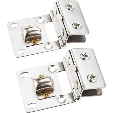 2-teilige Edelstahl-wandscharniere Aus Edelstahl Zur Befestigung Von Glastüren An 5–8 Mm Dickem Glas, Inklusive Scharnierclips Für Duschmöbel.