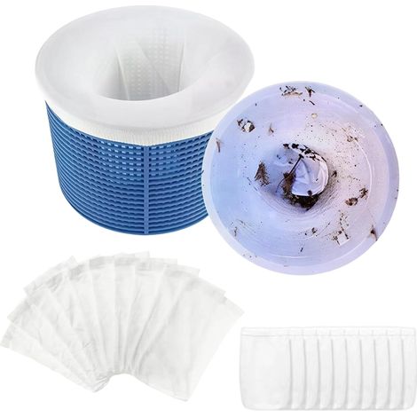 Packung Mit 20 Skimmersocken Für Pools, Filtersocken Zum Auffangen Von Blättern, Insekten Und Haaren, Poolzubehör