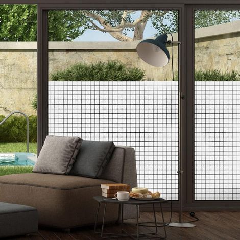 Sichtschutzfolie, Verdunkelungsfolie, Elektrostatische Fensterfolie Für Quadratische Fenster (45 X 200 Cm), Guter Sichtschutz, Blickdichte, Mattierte Fensterfolie Mit Uv-schutz