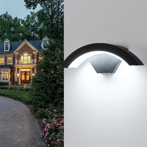 Led-wandleuchte Für Den Innen- Und Außenbereich, 12 W, Modernes Design, Schwarzer Led-spot Für Den Außenbereich, Geeignet Für Terrassen, Gärten, Patios, Eingänge Und Garagen.