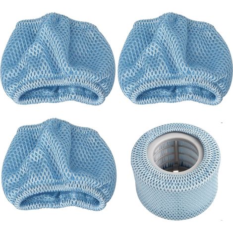 3 Ersatzteile Für Filterkartuschen Mit Schutznetzen Für Mspa Spa, Poolfalten, Wasserfilter, Blaues Nylonzubehör.