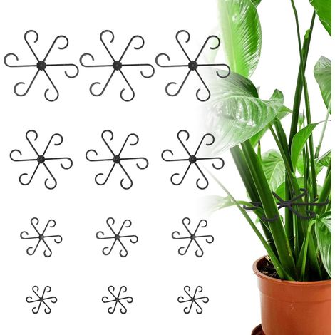 Set Mit 12 Kletterpflanzenstützen, Stängelstützen, 4 Größen Von Stützclips, Monstera-stütze, Stängelstützen
