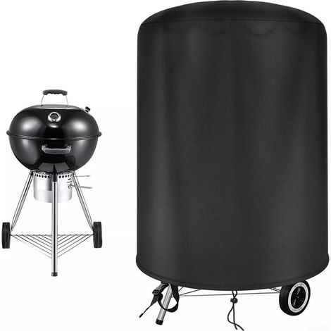 Wetterfeste Und Wasserdichte Runde Grillabdeckung Für Holzkohlegrills, 57 Cm