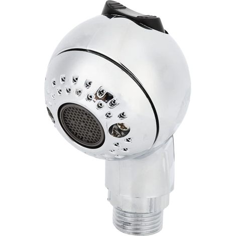 Duschkopfadapter, Seitlicher Schalter Für Shampoo, Haarstyling-zubehör, Leichter, Hitzebeständiger Edelstahl-duschkopf Mit 2 Temperaturreglern
