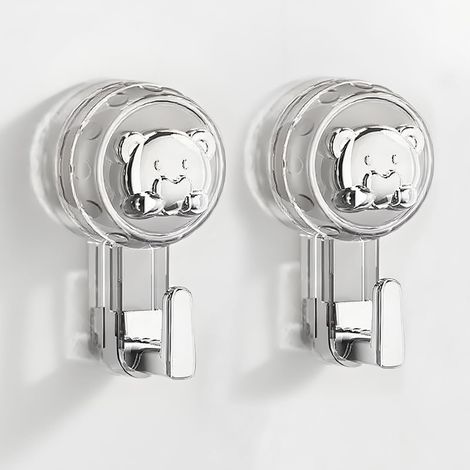 Handtuchhaken Mit Saugnapf, Extra Starke, Wiederverwendbare Saugnapfhaken Für Bad, Küche, Camping & Auto (silber+transparent, 11, 26, 24,3 Cm²)