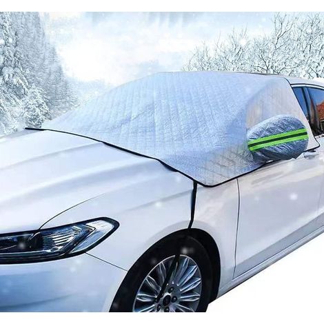 Windschutzscheibenabdeckung, Silberfarben, Faltbar, Winterschutz, Frostschutz, Sonnenschutz, Universell Einsetzbar Gegen Frost, Schnee, Eis Und Uv-strahlung, 230 X 145 Cm