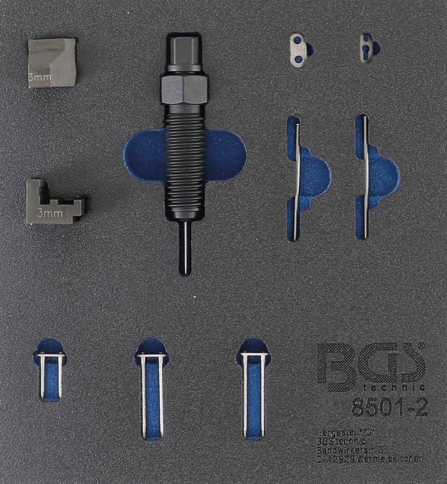 BGS Ergänzungssatz für Steuerketten-Nietgerät (Art. 8501) geeignet für 3 mm Kettenbolzen